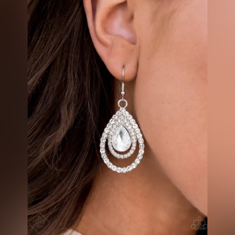 NEW So the Story Glows White Gemstone Earrings
